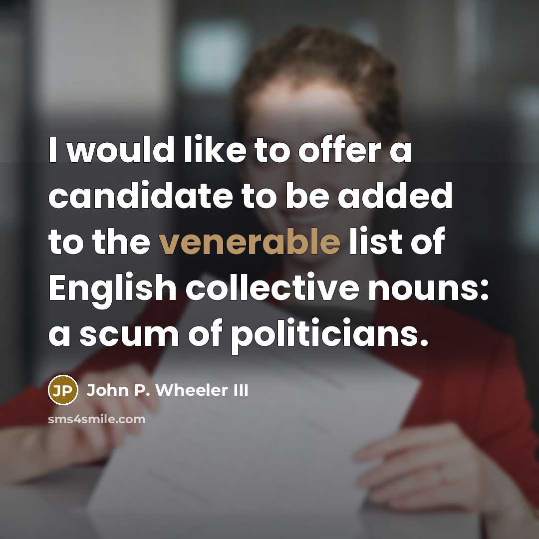“I would like to offer a candidate to be added…” quote by John P. Wheeler III