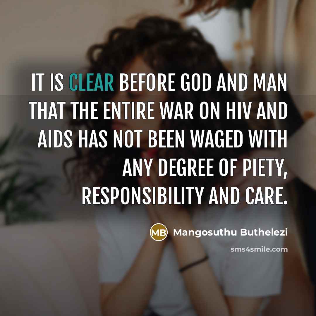 “It is clear before God and man that the entire…” quote by Mangosuthu Buthelezi