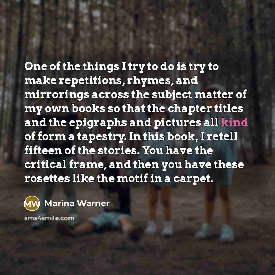 “One of the things I try to do is try…” quote by Marina Warner