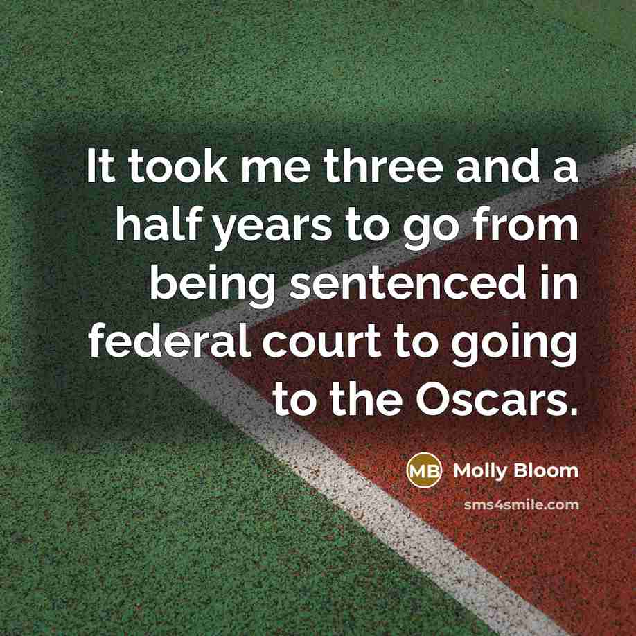 “It took me three and a half years to go…” quote by Molly Bloom