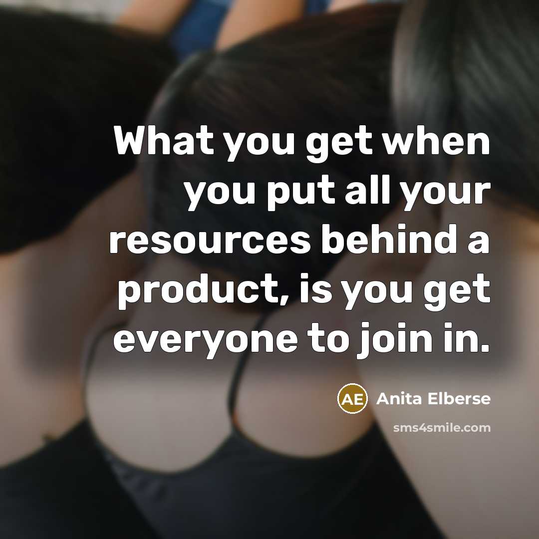 “What you get when you put all your resources behind…” quote by Anita Elberse