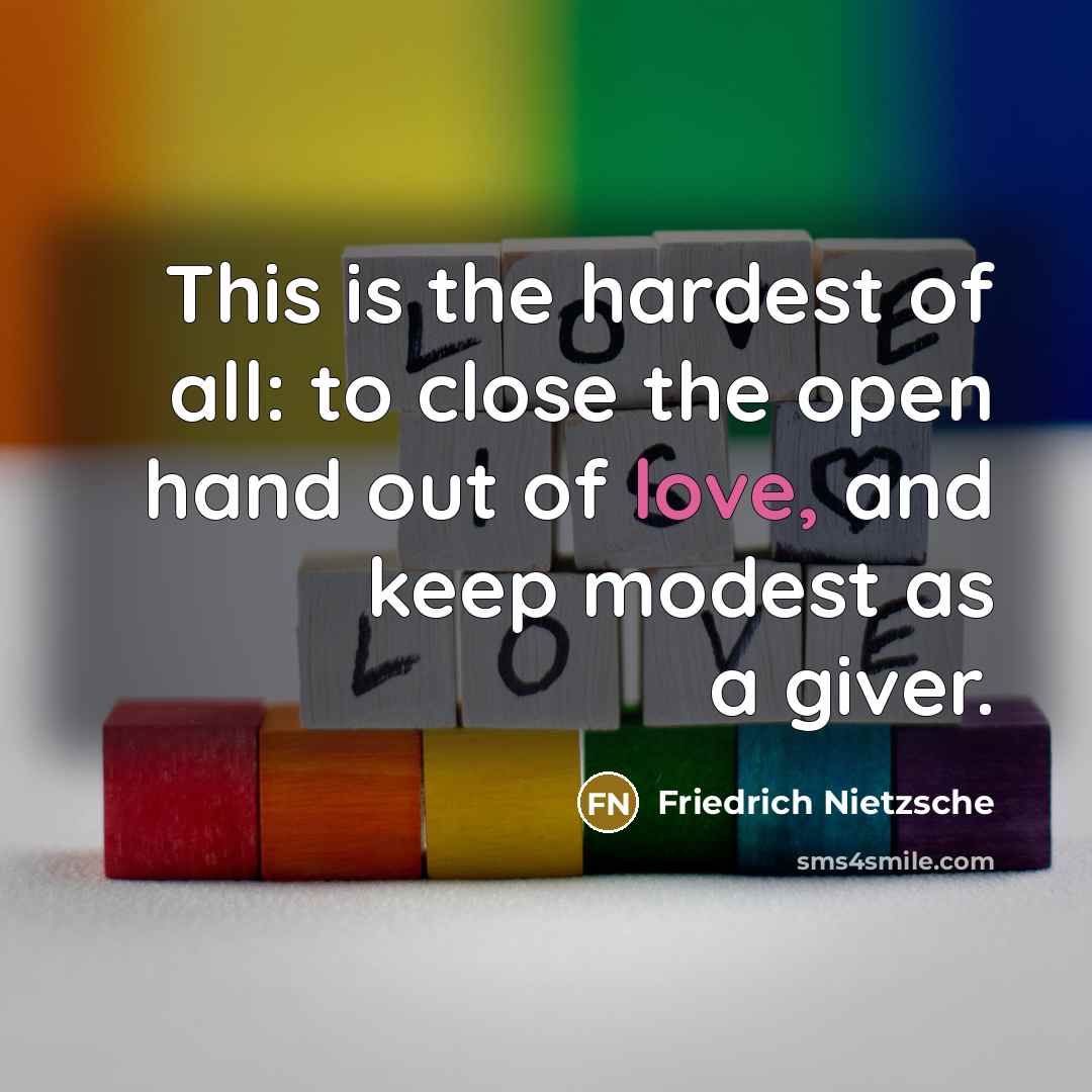 “This is the hardest of all: to close the open…” quote by Friedrich Nietzsche