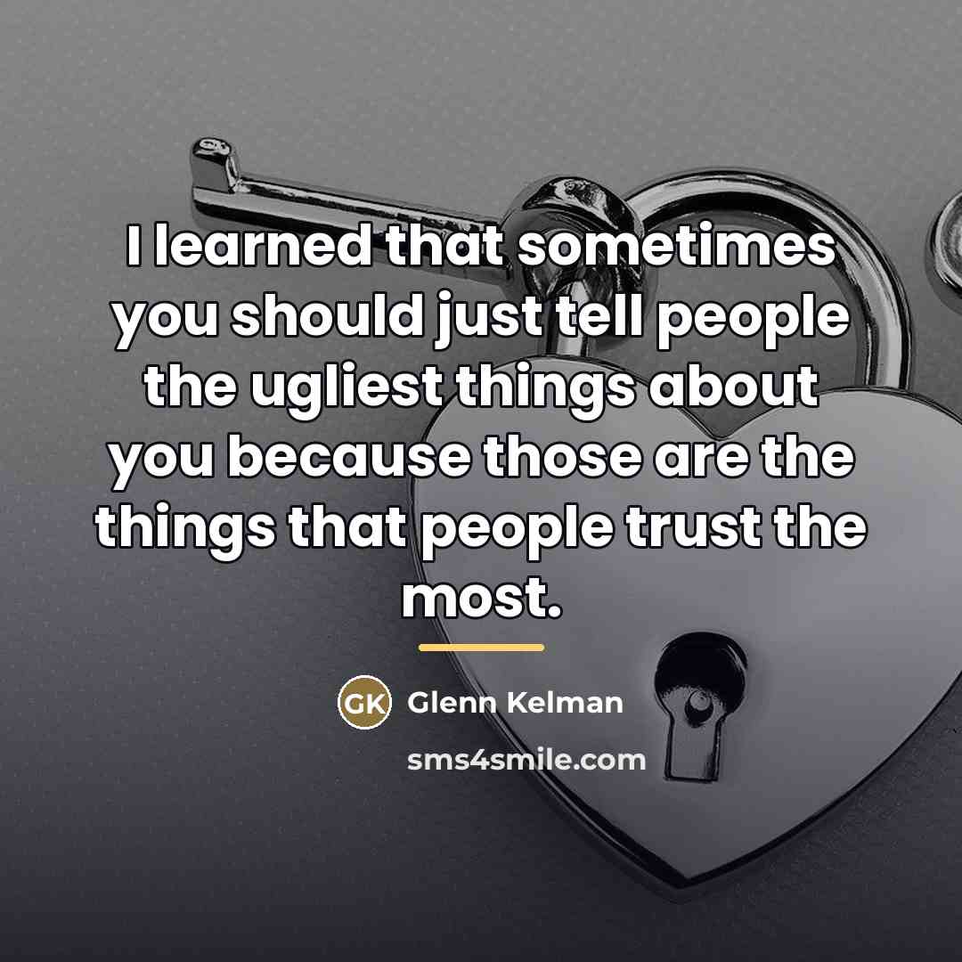 “I learned that sometimes you should just tell people the…” quote by Glenn Kelman