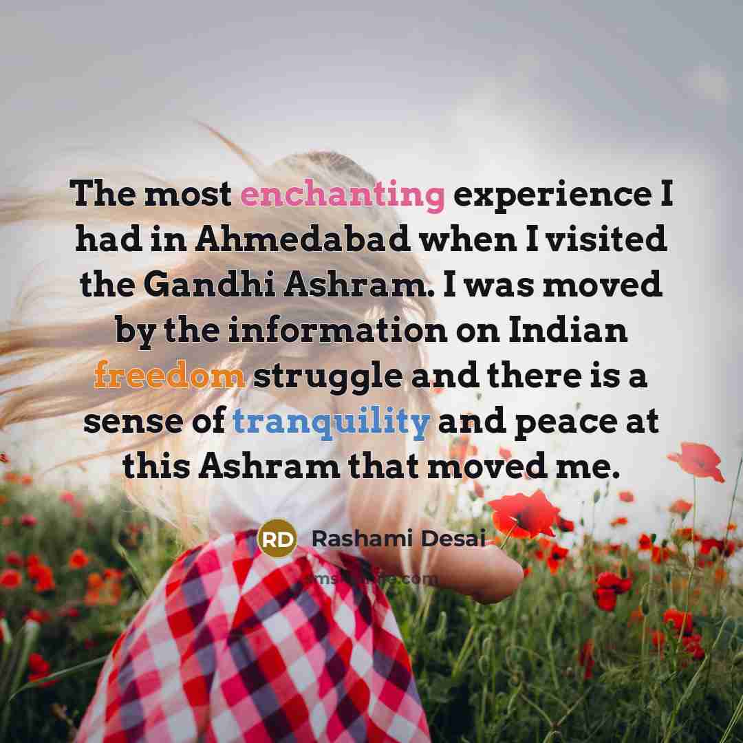 “The most enchanting experience I had in Ahmedabad when I…” quote by Rashami Desai