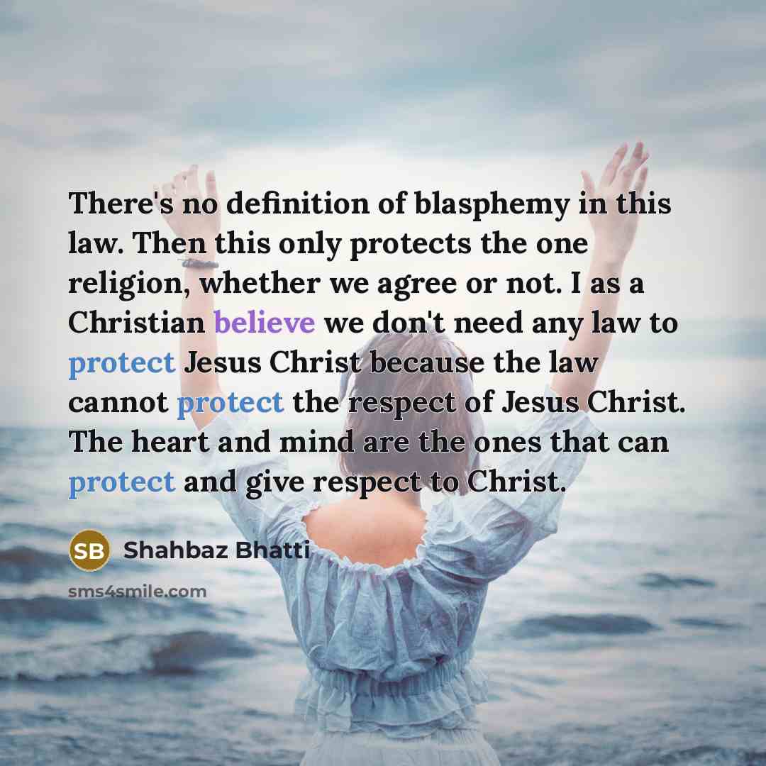 “There's no definition of blasphemy in this law. Then this…” quote by Shahbaz Bhatti