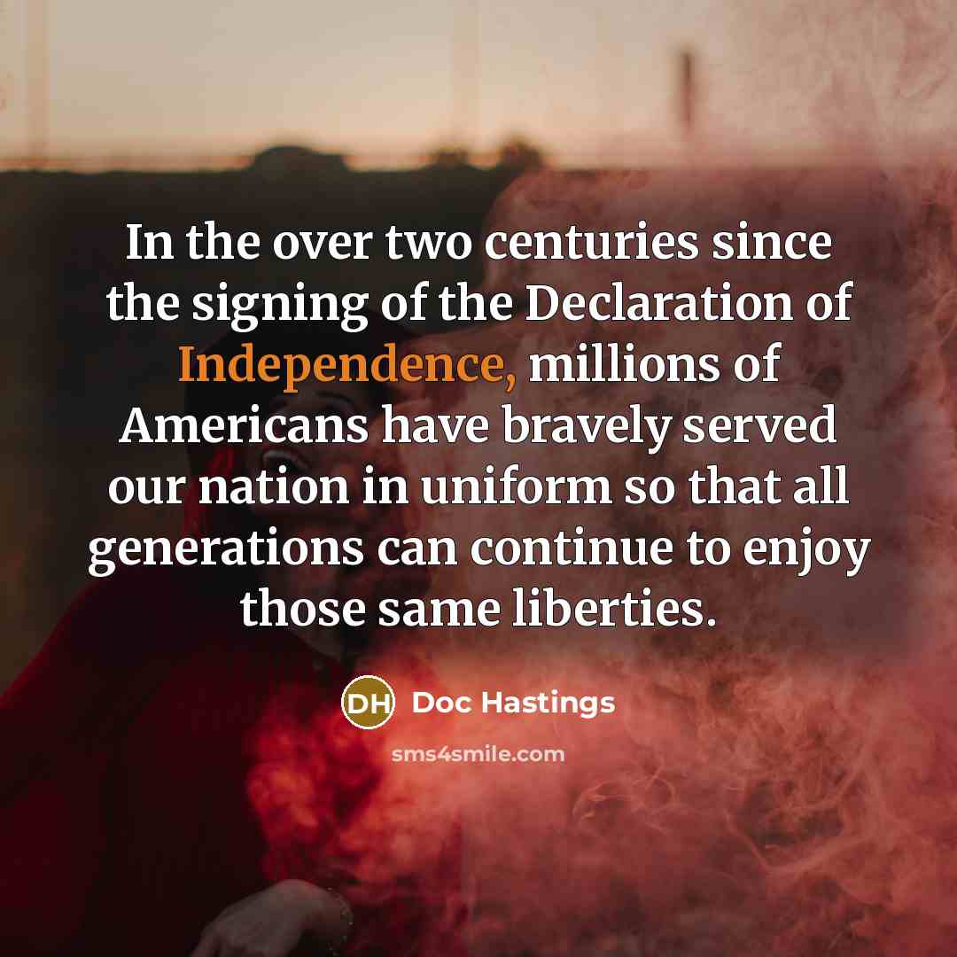 “In the over two centuries since the signing of the…” quote by Doc Hastings