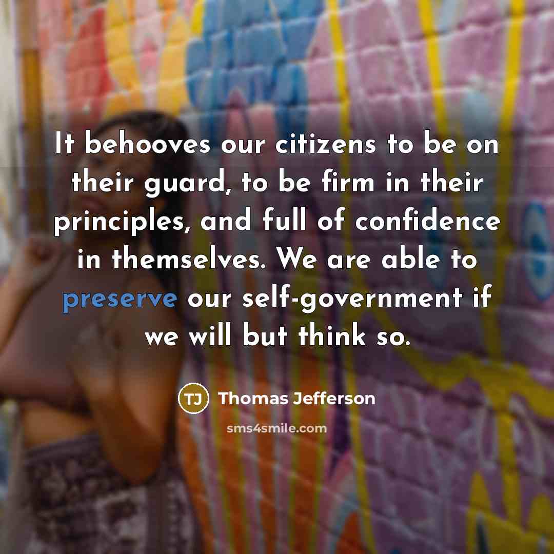 “It behooves our citizens to be on their guard, to…” quote by Thomas Jefferson