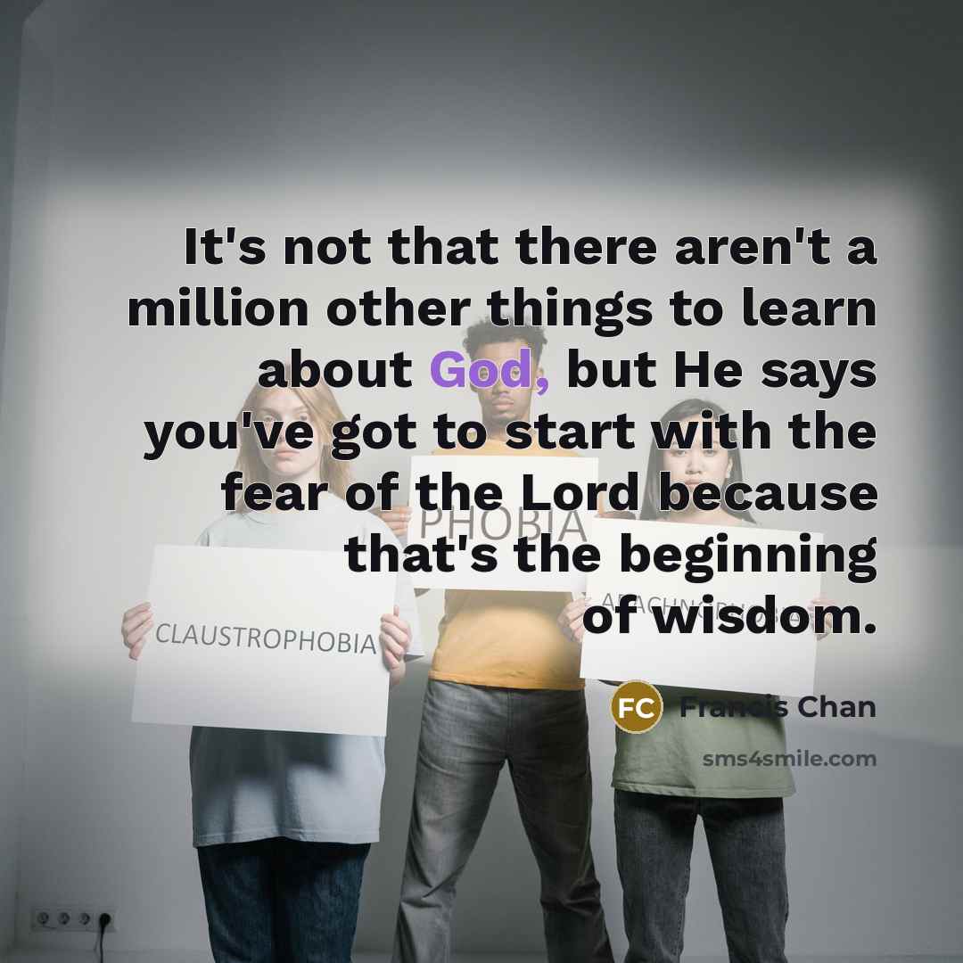 “It's not that there aren't a million other things to…” quote by Francis Chan