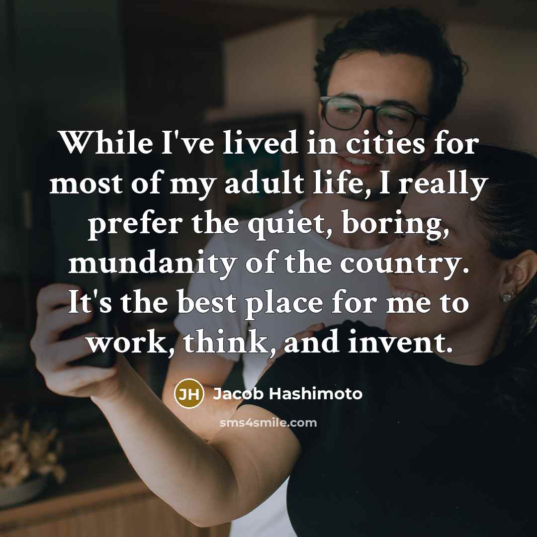 “While I've lived in cities for most of my adult…” quote by Jacob Hashimoto