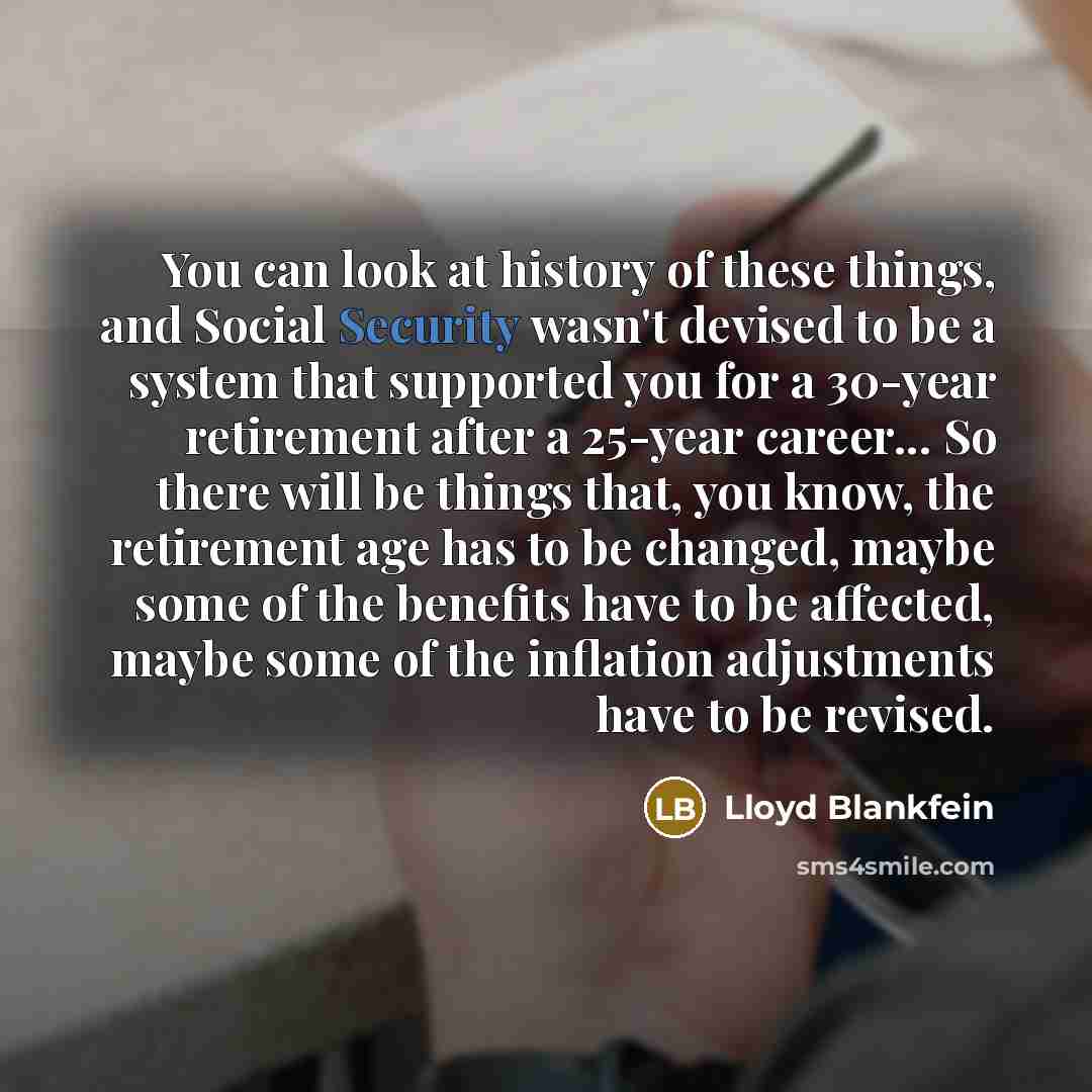 “You can look at history of these things, and Social…” quote by Lloyd Blankfein