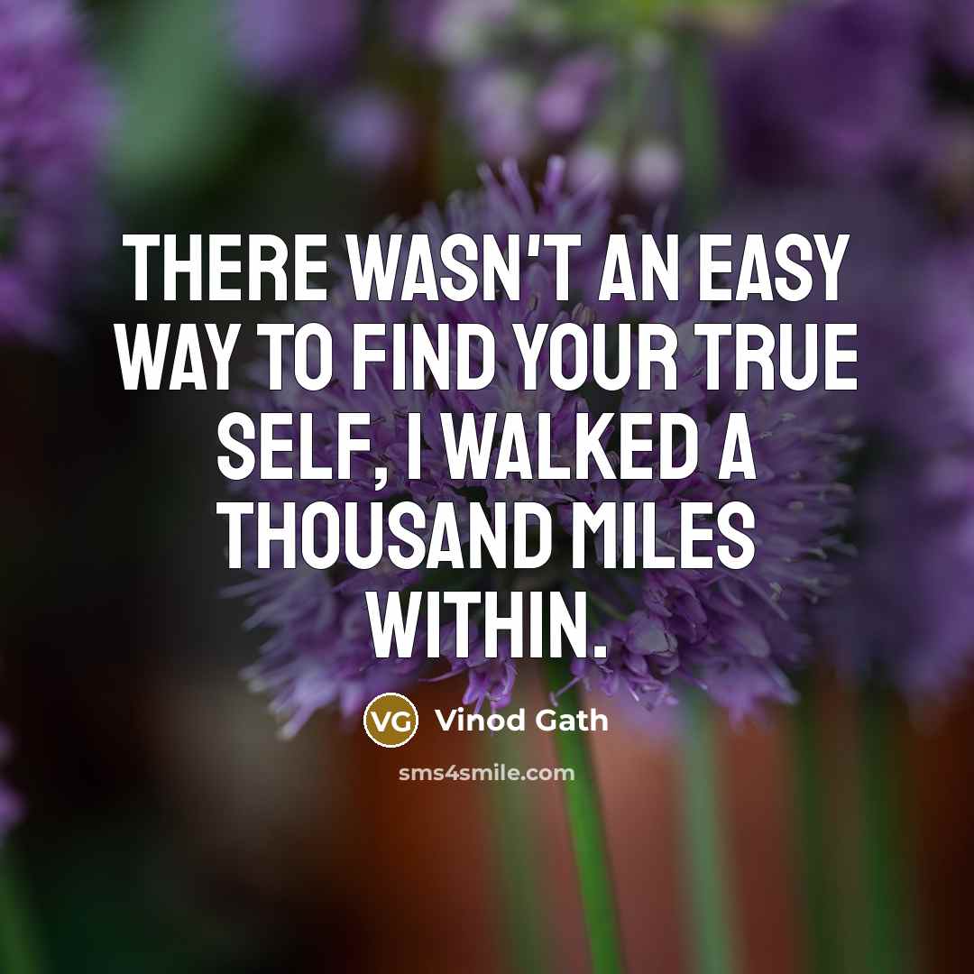 “There wasn't an easy way to find your true self,…” quote by Vinod Gath