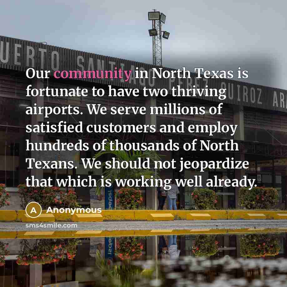 “Our community in North Texas is fortunate to have two…” quote by Anonymous