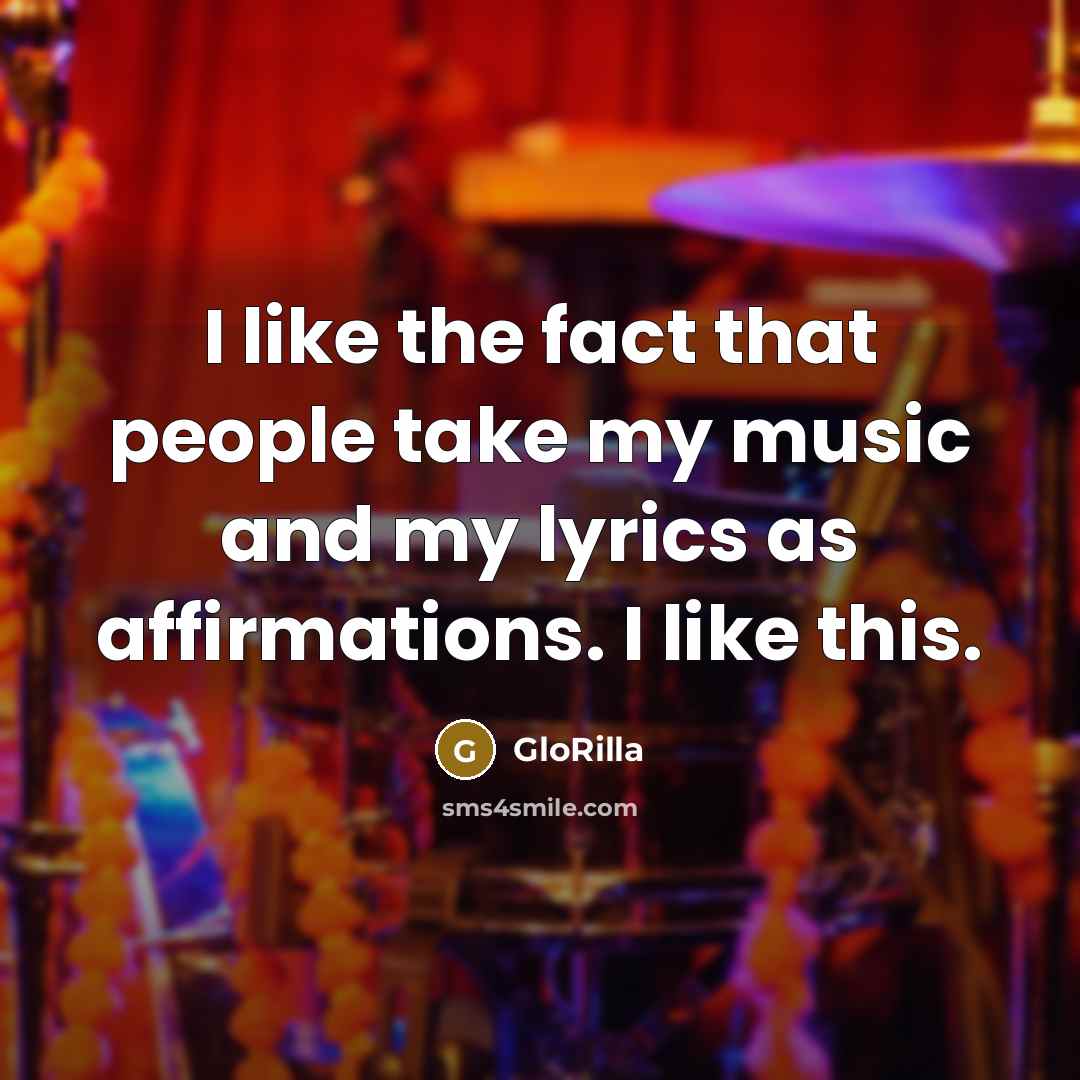 “I like the fact that people take my music and…” quote by GloRilla