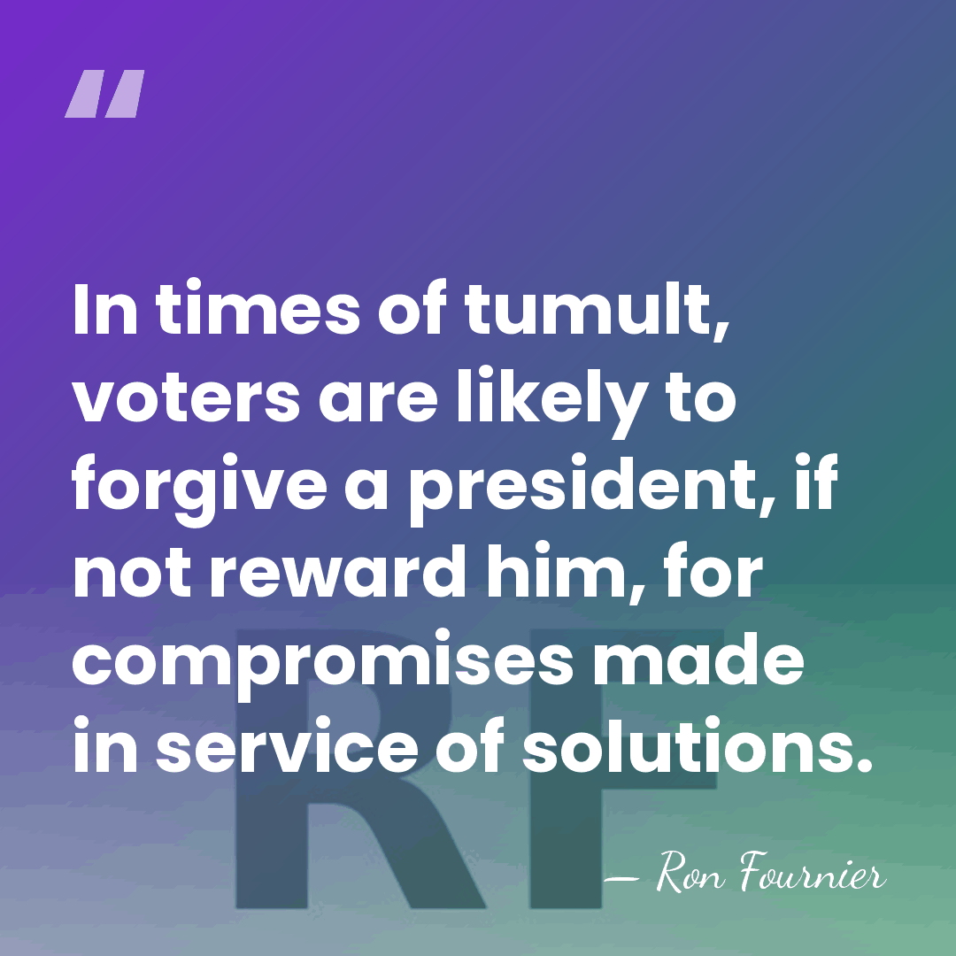 In times of tumult, voters are likely to forgive a president, if&hellip; - Ron Fournier