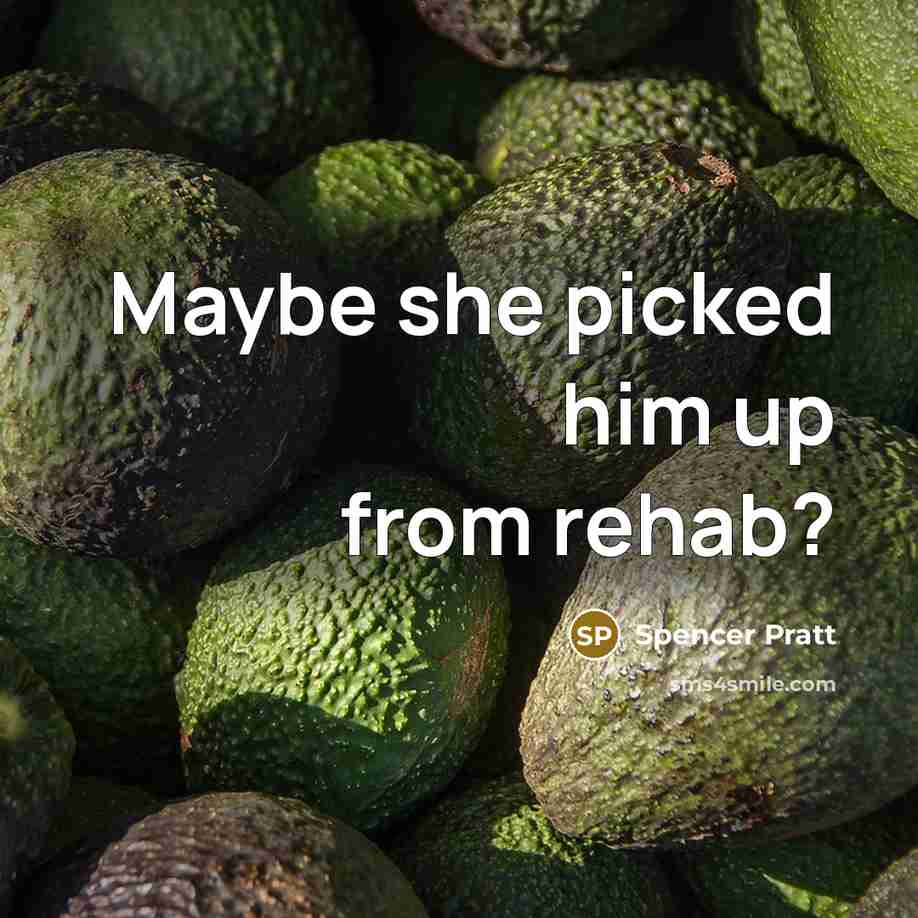 “Maybe she picked him up from rehab?” quote by Spencer Pratt