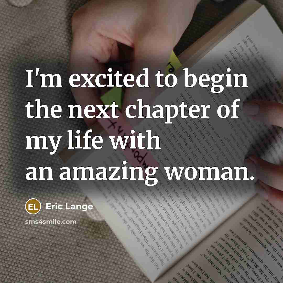 “I'm excited to begin the next chapter of my life…” quote by Eric Lange