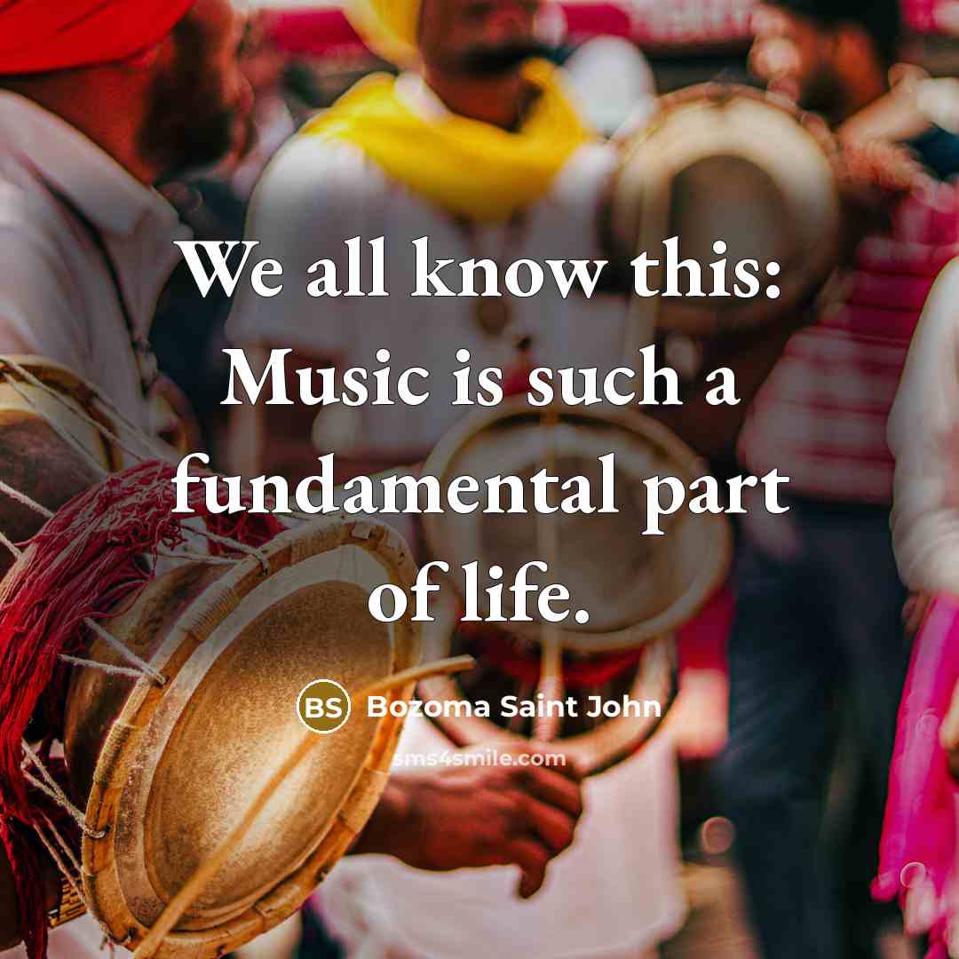 “We all know this: Music is such a fundamental part…” quote by Bozoma Saint John