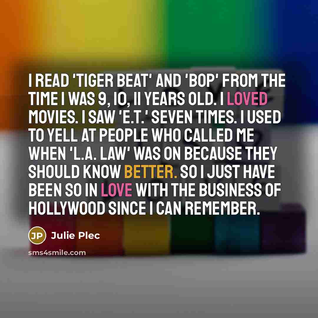 “I read 'Tiger Beat' and 'Bop' from the time I…” quote by Julie Plec