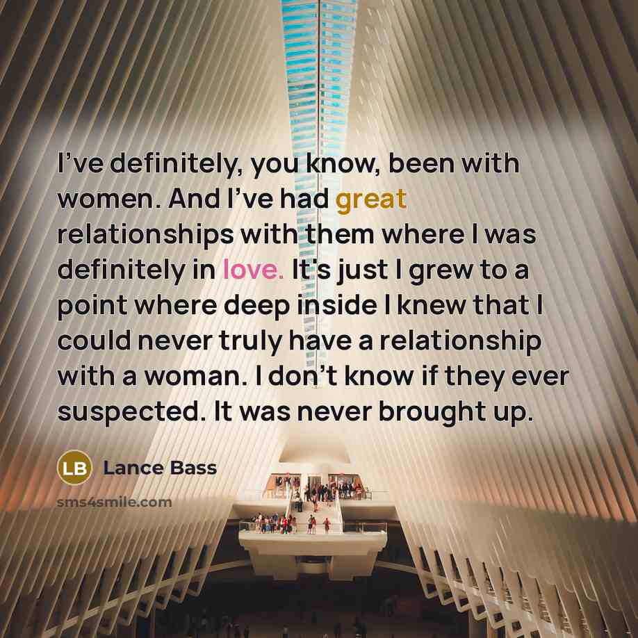 “I've definitely, you know, been with women. And I've had…” quote by Lance Bass