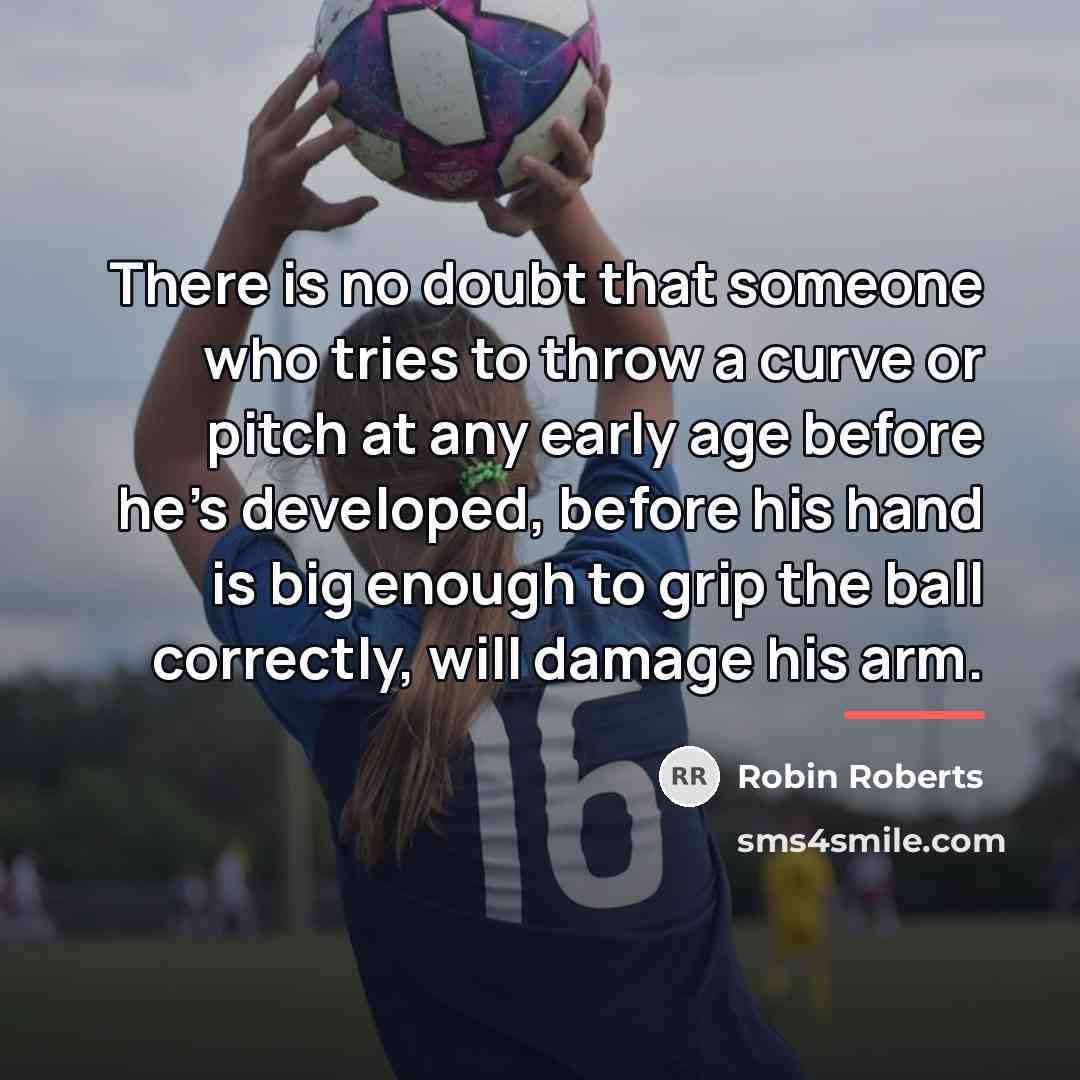 “There is no doubt that someone who tries to throw…” quote by Robin Roberts