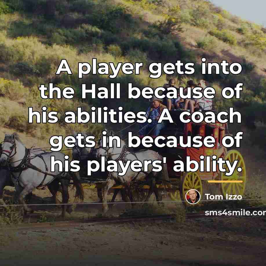 “A player gets into the Hall because of his abilities.…” quote by Tom Izzo