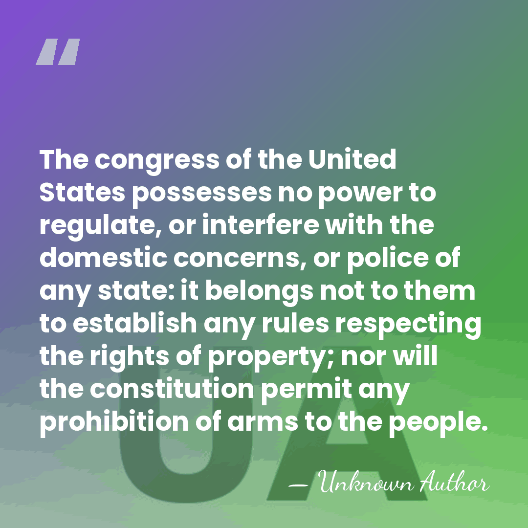 The congress of the United States possesses no power to regulate, or&hellip; - St. George Tucker