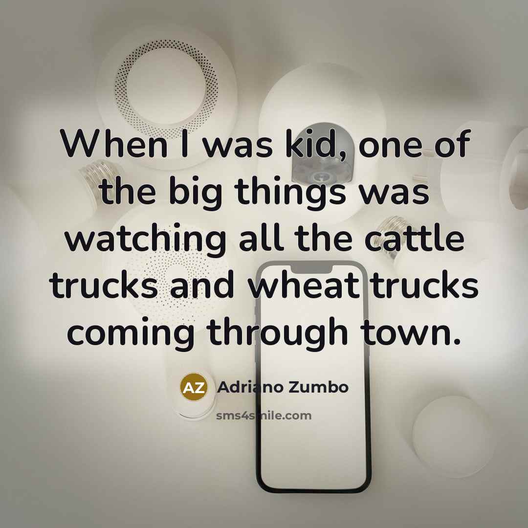 “When I was kid, one of the big things was…” quote by Adriano Zumbo