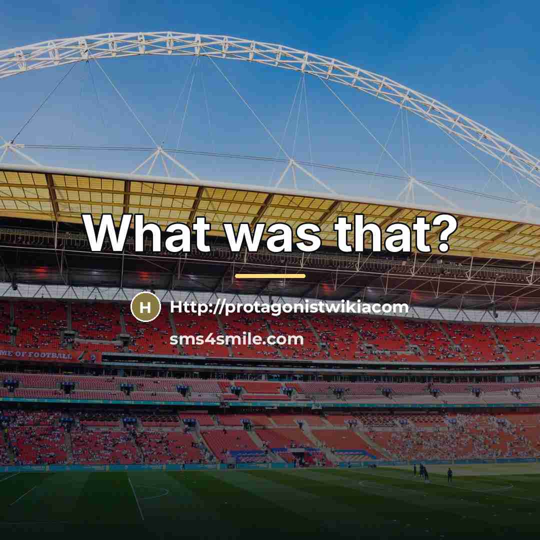 “What was that?…” quote by Anonymous