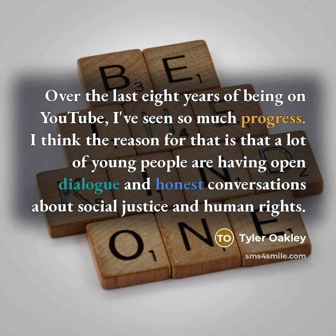 “Over the last eight years of being on YouTube, I've…” quote by Tyler Oakley