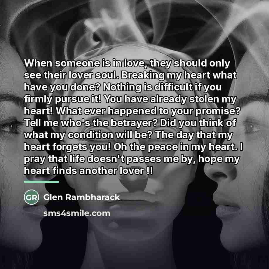 “When someone is in love, they should only see their…” quote by Glen Rambharack