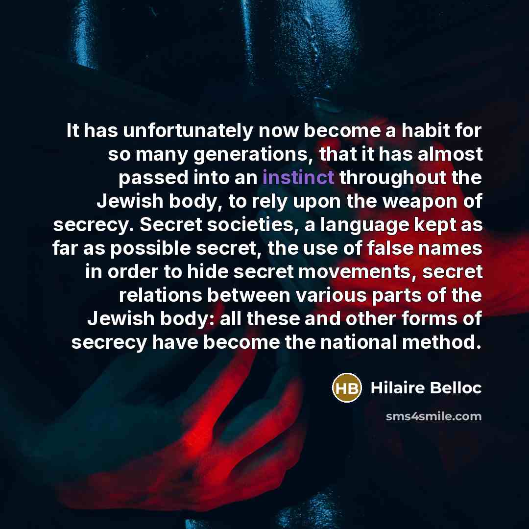 “It has unfortunately now become a habit for so many…” quote by Hilaire Belloc