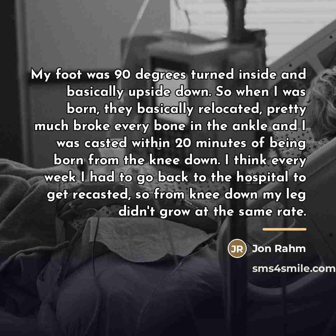 “My foot was 90 degrees turned inside and basically upside…” quote by Jon Rahm