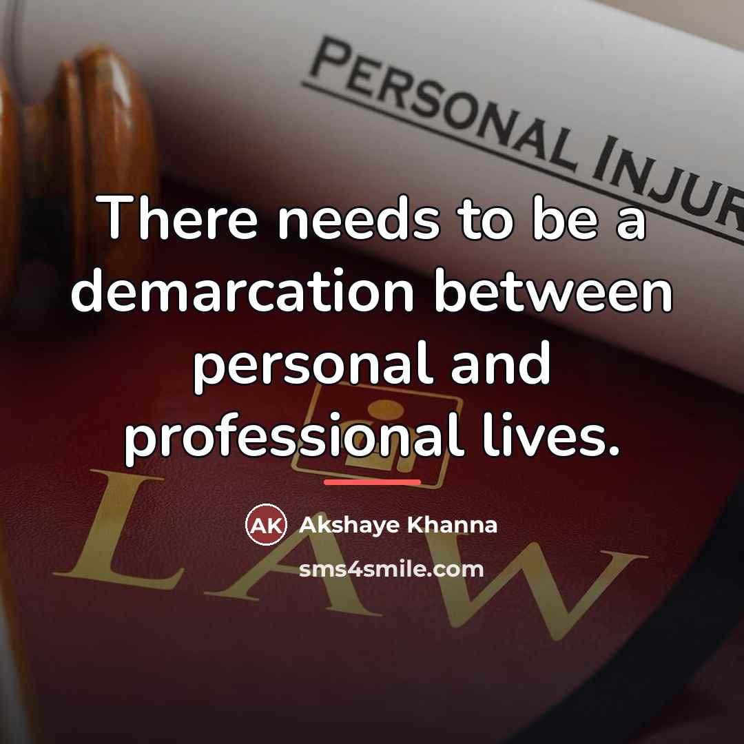 “There needs to be a demarcation between personal and professional…” quote by Akshaye Khanna