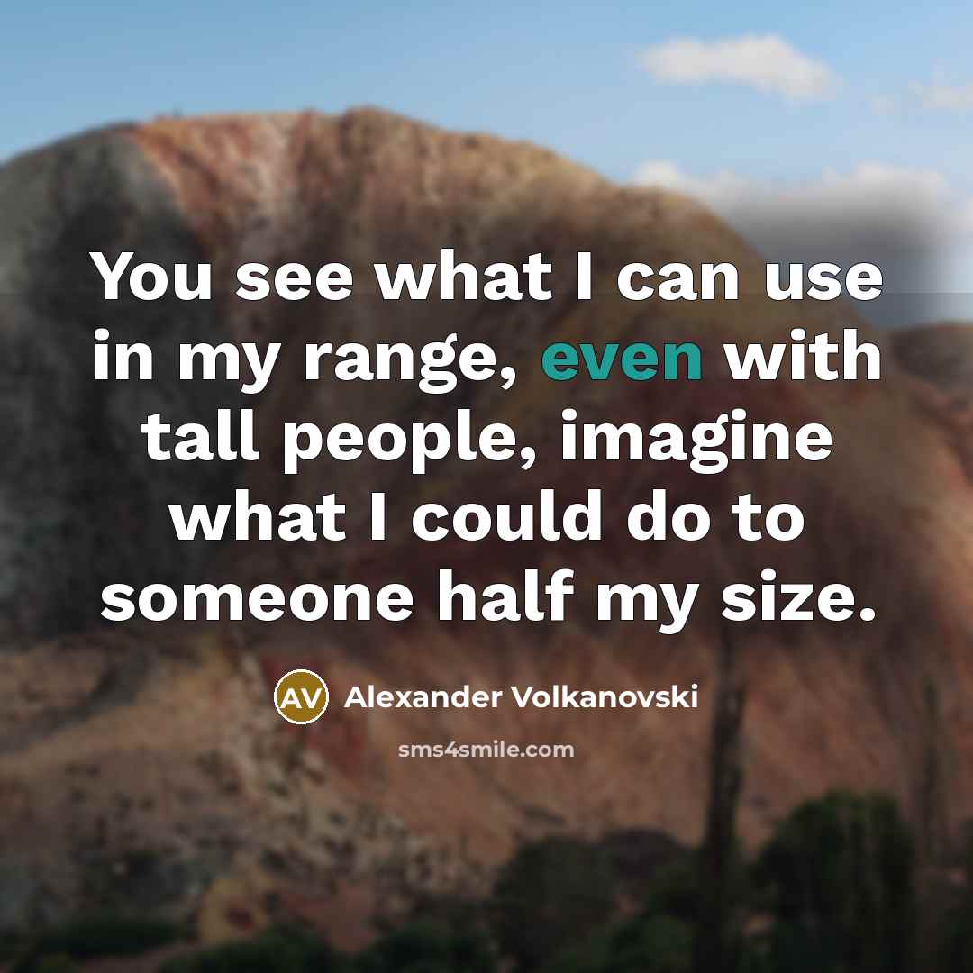 “You see what I can use in my range, even…” quote by Alexander Volkanovski