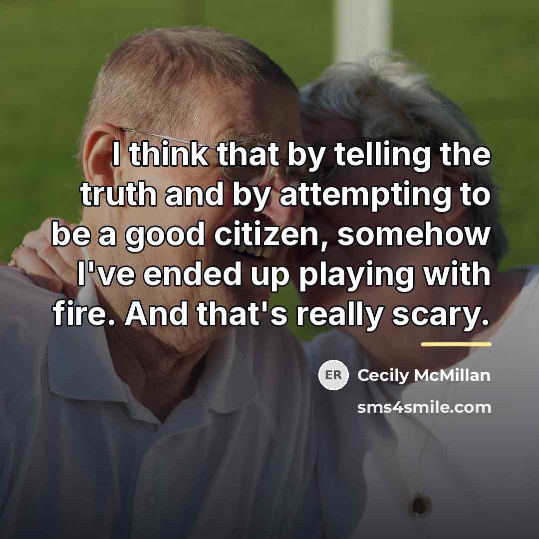 “I think that by telling the truth and by attempting…” quote by Cecily McMillan