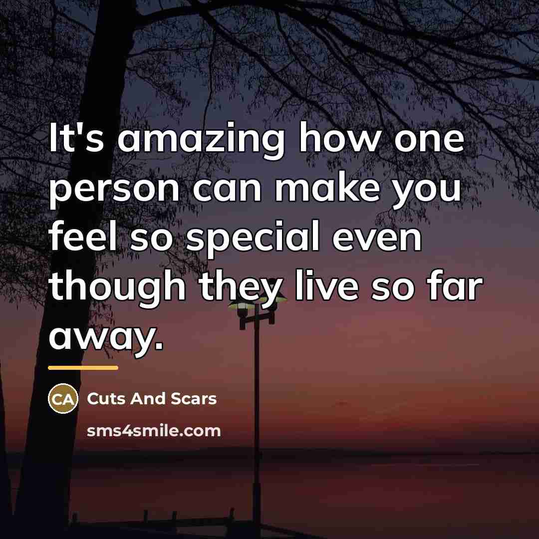 “It's amazing how one person can make you feel so…” quote by Cuts And Scars