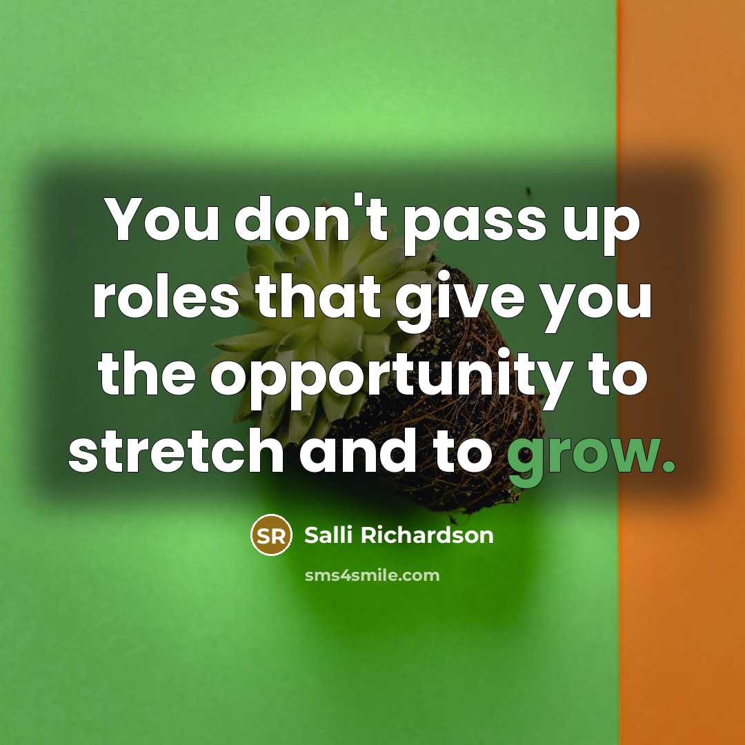 “You don't pass up roles that give you the opportunity…” quote by Salli Richardson