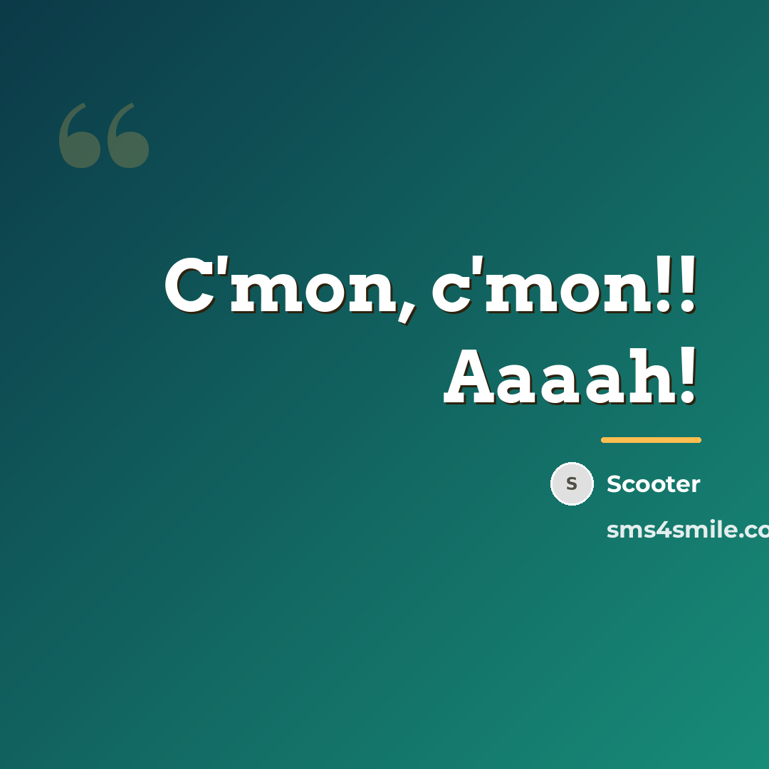 “C'mon, c'mon!! Aaaah!…” quote by Scooter