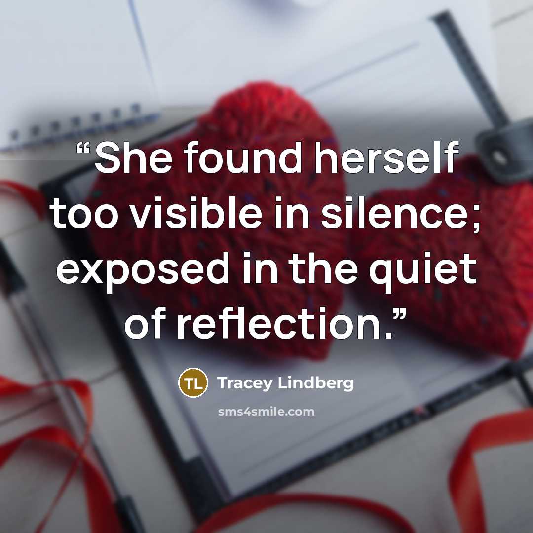 “She found herself too visible in silence; exposed in the quiet of reflection.” quote by Tracey Lindberg