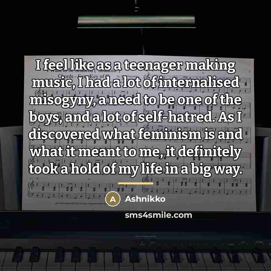 “I feel like as a teenager making music, I had…” quote by Ashnikko