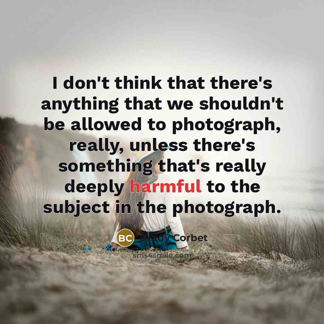 “I don't think that there's anything that we shouldn't be…” quote by Brady Corbet
