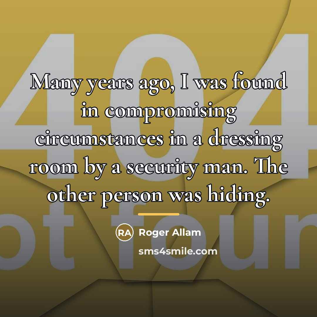 “Many years ago, I was found in compromising circumstances in…” quote by Roger Allam