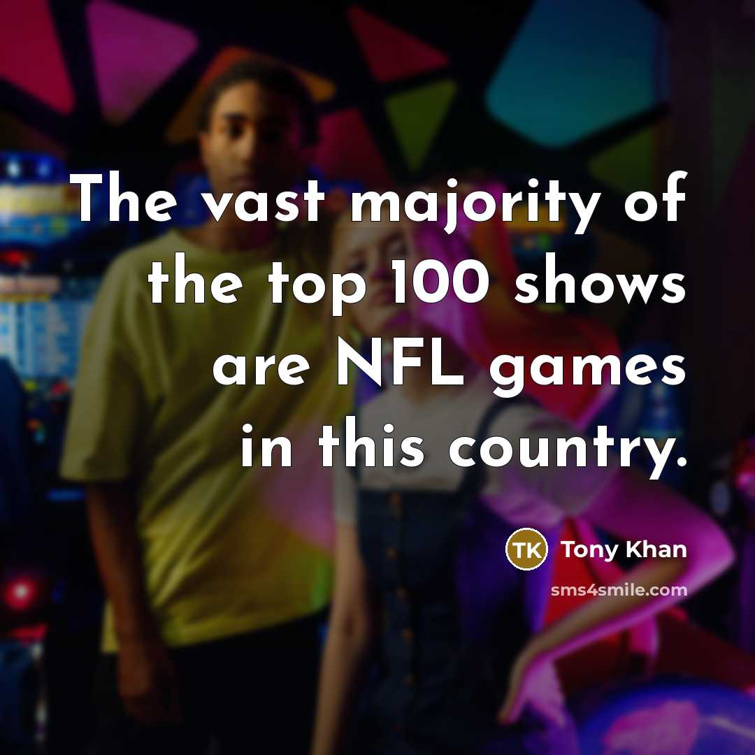 “The vast majority of the top 100 shows are NFL…” quote by Tony Khan