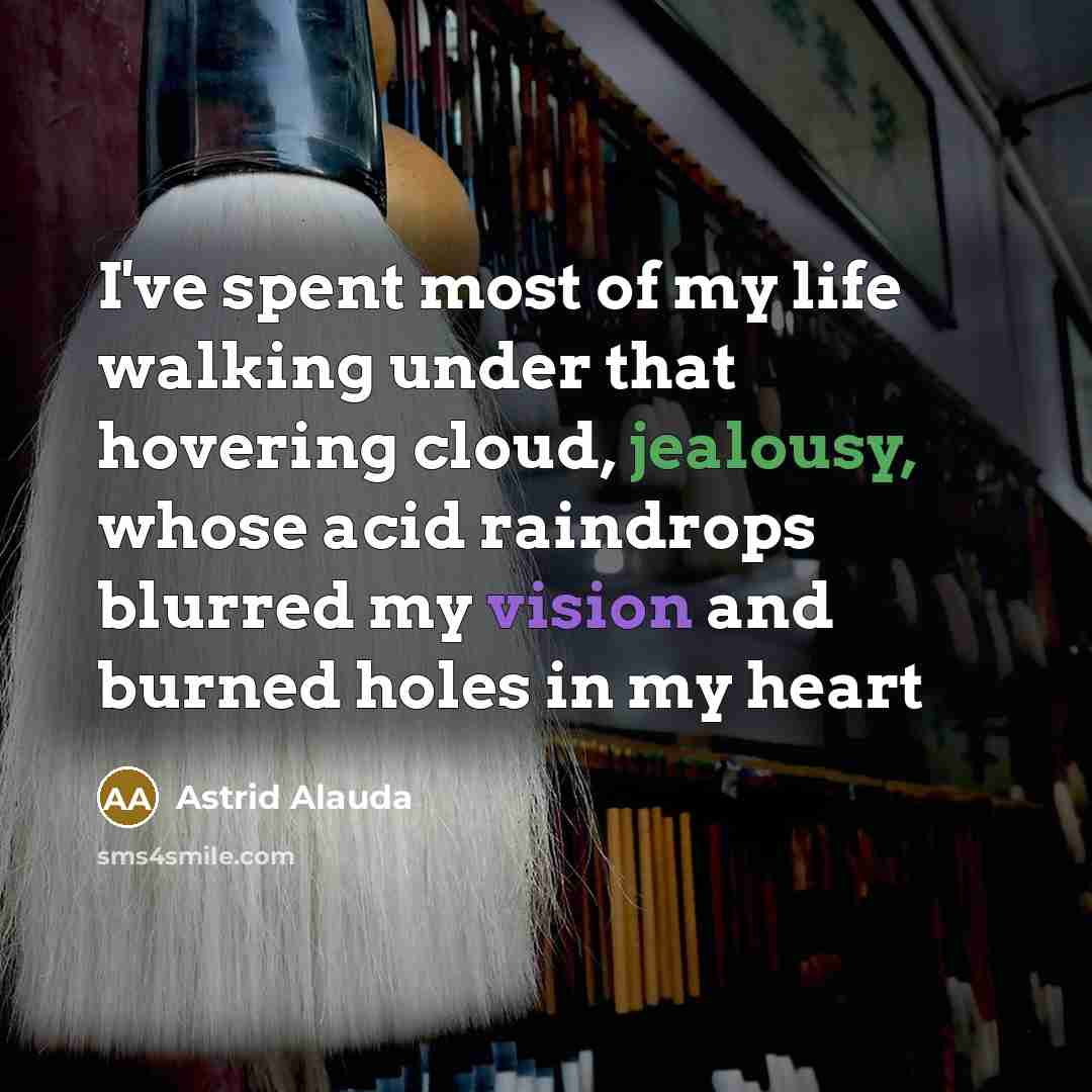 “I've spent most of my life walking under that hovering…” quote by Astrid Alauda