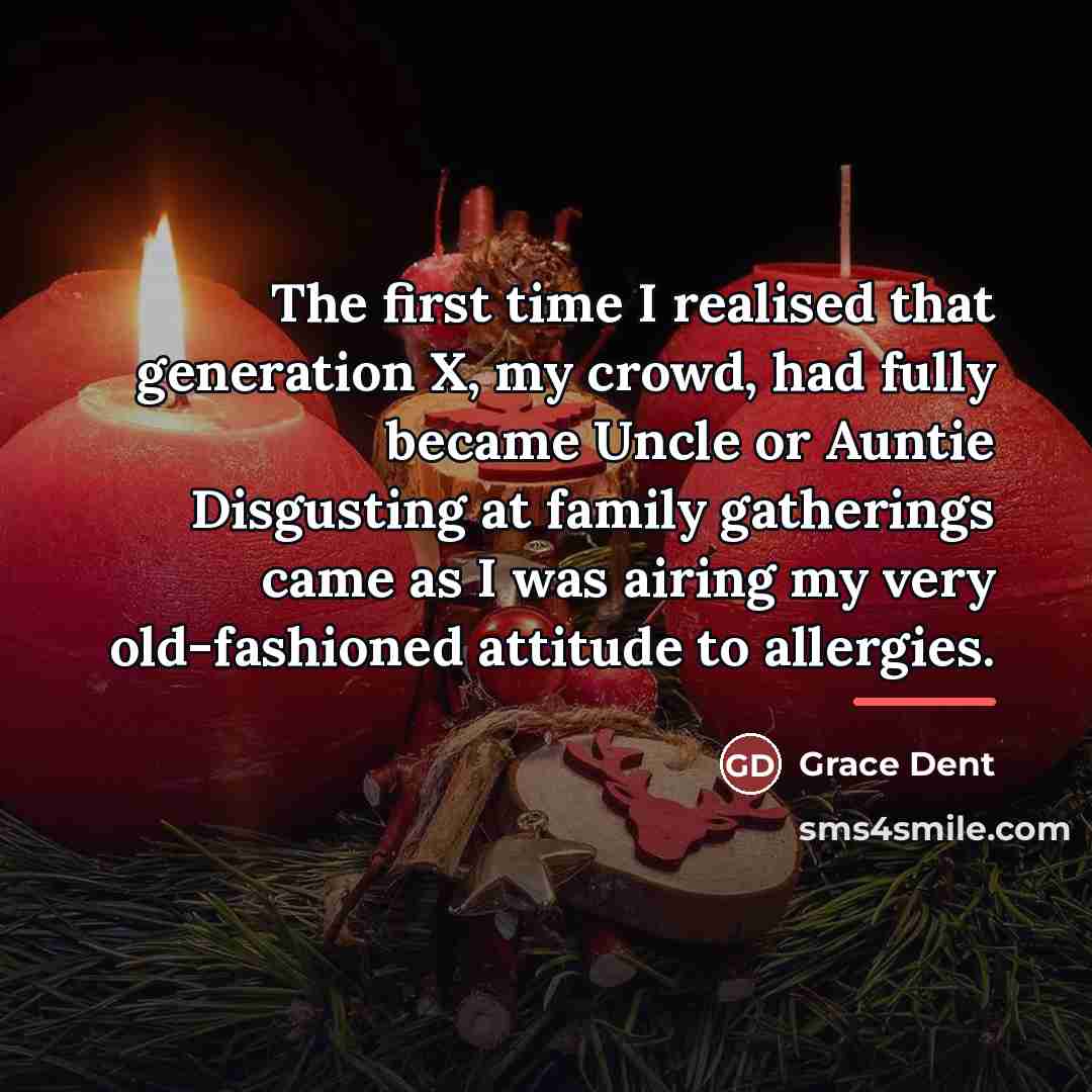 “The first time I realised that generation X, my crowd,…” quote by Grace Dent