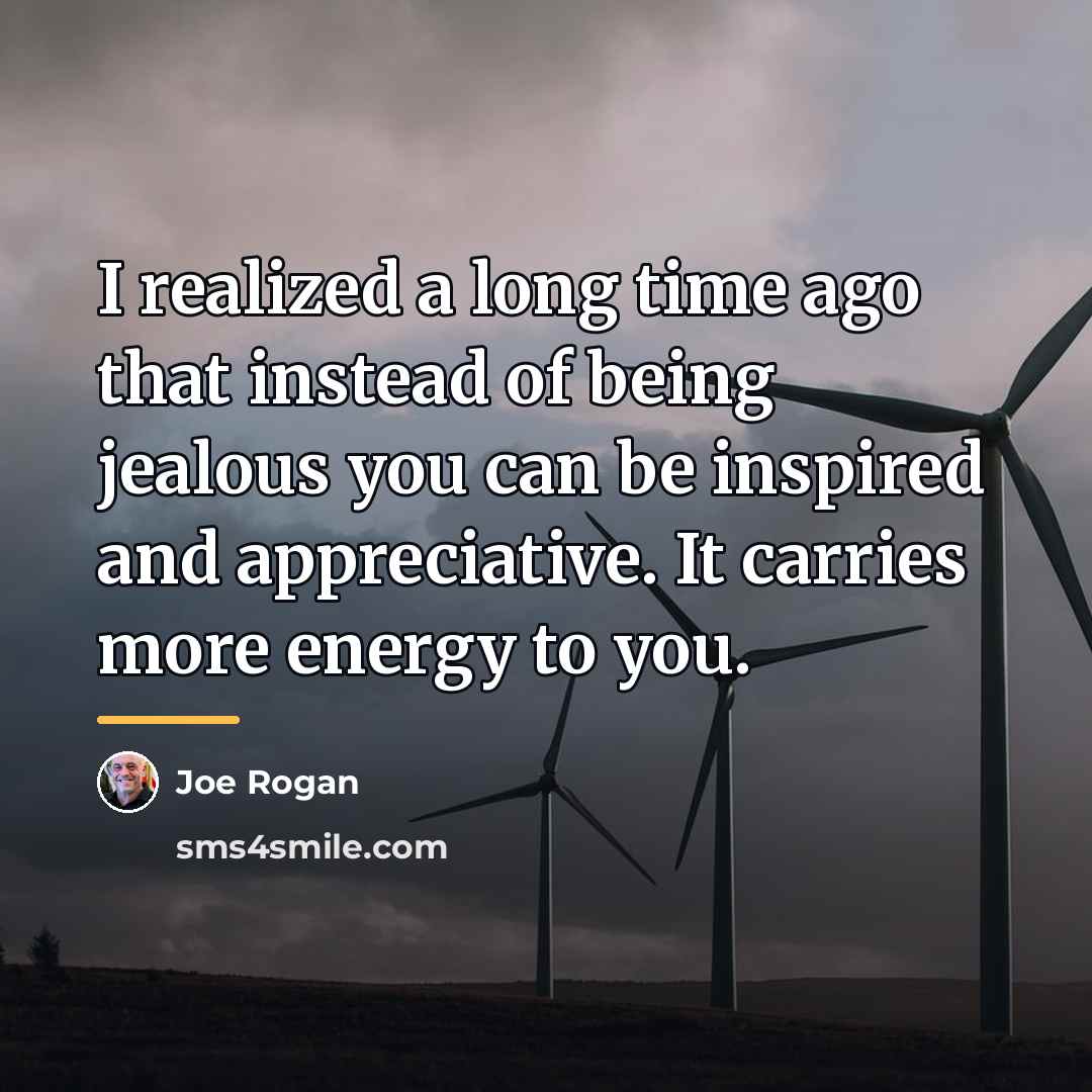 “I realized a long time ago that instead of being…” quote by Joe Rogan