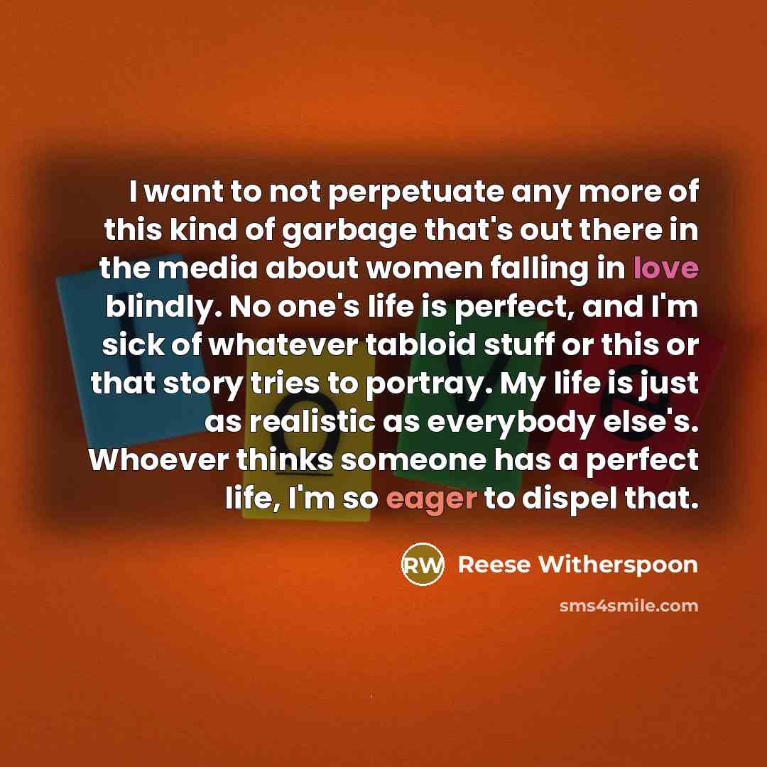 “I want to not perpetuate any more of this kind…” quote by Reese Witherspoon