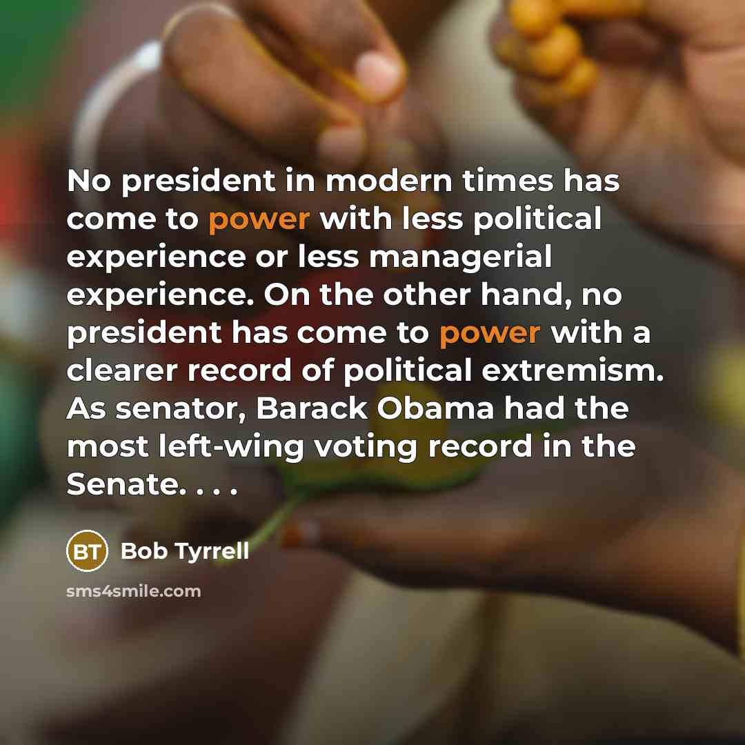 “No president in modern times has come to power with…” quote by Bob Tyrrell
