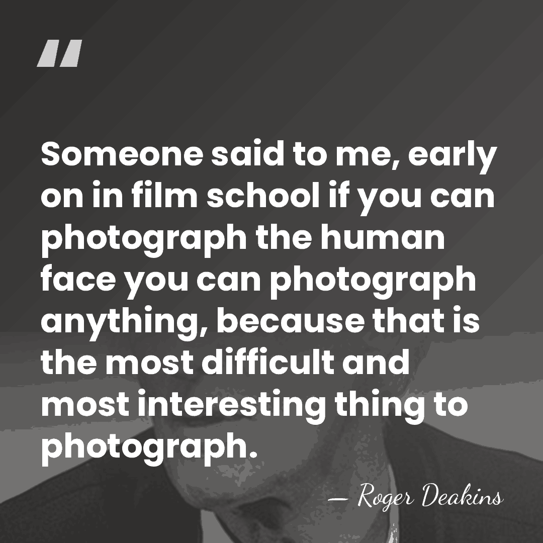 Someone said to me, early on in film school if you can&hellip; - Roger Deakins
