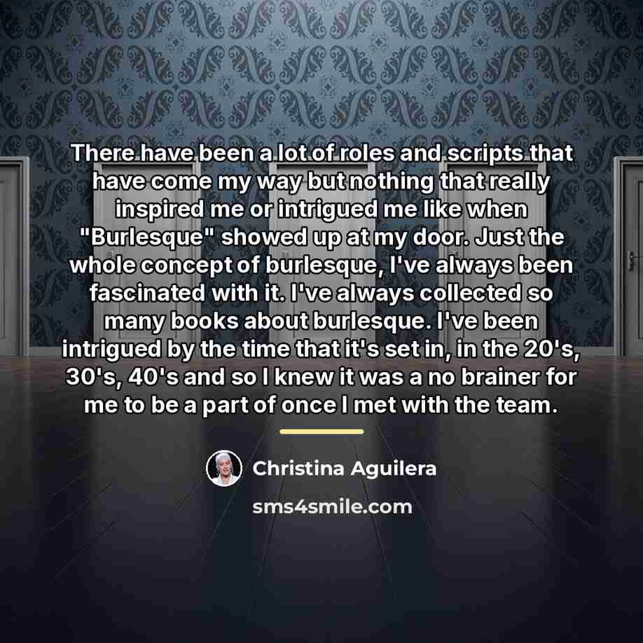 “There have been a lot of roles and scripts that…” quote by Christina Aguilera